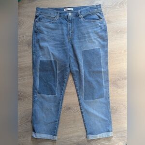 Levi Signature Women's Heritage Boyfriend Jeans Relaxed Fit Patchwork
